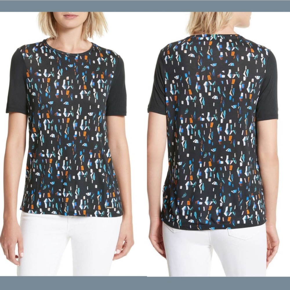 NEW! Ted Baker London Eudon Print Tee Women Top [ Ted‎ Baker SZ 1 ]